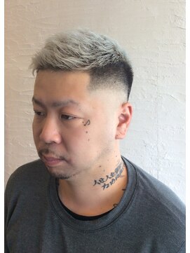 ヘアーデザイン オブジェ(hair design Objet) スキンフェードホワイトブリーチ