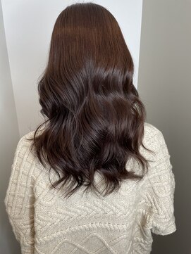 ナンバー(number+) 20代30代40代ラベンダー艶感ストレート透明感ナチュラル