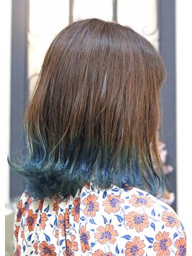 ブーケ(bouquet) 裾カラー×ミディアムスタイル