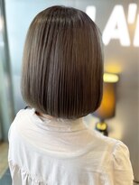 ラボー ノースプラザ店(LA'BO)&nbsp;根本ブリーチなし自然な仕上がり◎透け感グレージュ×あご下ボブ