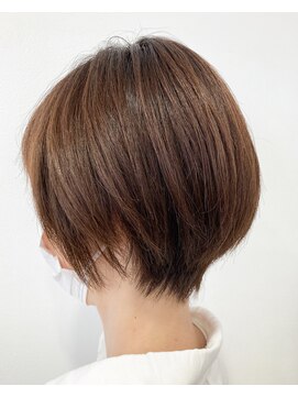 ヘッズ 本八幡店(HEADS) マロンベージュ ニュアンスマッシュ チラ見せカラー