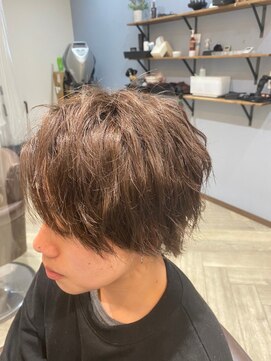 バグズ ヘアデザイン 桔梗が丘店(Baguz HAIR DESIGN) メンズシークレットハイライトマッシュ/ベージュカラー10代20代