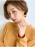 大人可愛い抜け感ショートボブ
