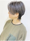 【松戸　ムラマツ】大人マッシュウルフショートボブグレー