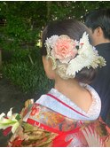 つまみ細工シニヨン