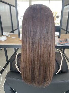 フープヘアー(HOOP.HAIR) つやつやベージュカラー