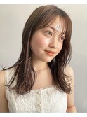 セミディ/シアーカラー/レイヤーカット/渋谷