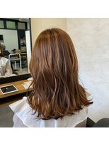 エスト ヘアー アメリ 松戸店(est hair Ameri) オレンジヘアー