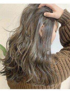 クラク 笹塚店(KURAKU) ハイライトカラー/オリーブベージュ/レイヤーカット/20代/30代