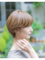 ヘルシースタイルハンサムショートチョコラアッシュ白髪ぼかし