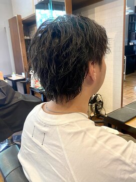 アイリーヘアデザイン(IRIE HAIR DESIGN) 【IRIE HAIR赤坂】スパイラルパーマ×センターパート×ウルフ