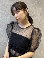 アース 三軒茶屋店(HAIR&MAKE EARTH) 三軒茶屋_レディース_セミロング_ヘアアレンジ_タイト_モード