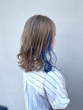 ヘアメイク シンズ レインボー(Hair Make SHIN'S RAINBOW) セミロング/インナーカラー/ブリーチ/高松