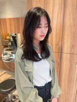 ガリカ 博多(Gallica)&nbsp;【石河安奈】透明感グレージュ/韓国風ゆるふわレイヤーロング