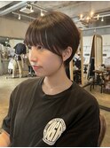大人綺麗な小顔襟足スッキリショートボブ 30代40代50代