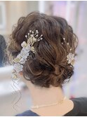 結婚式・パーティー お呼ばれアップスタイル