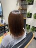 《浮いてきた根本に》カット+リタッチ縮毛矯正+コタTR ¥17800