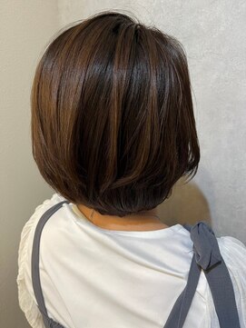 ウィスプ 赤羽店(wisp) 大人ボブ 夏のうねりに髪質改善Trと艶感カラー#3