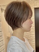 メモリーズ 表参道(Memories)&nbsp;白髪ぼかし/ひし形/癖毛/大人ショートボブ/60代50代40代