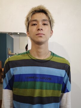 ヨー(Yoh-) 【スパイキーショート/ササキケイスケ】無造作/ブロンドヘア