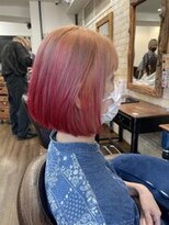 アリ 葛西店(ALi)&nbsp;グラデーションカラー×ボブ レッドブラウン｜葛西縮毛矯正