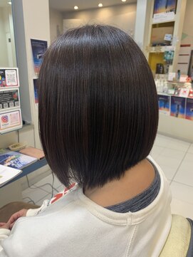 ヘアープレイスクリアライン 栄町店(hair place CLEAR LINE) 【メテオカラー×ボブ】髪質改善/トステア/シルク架橋/メテオ