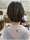 ハイライトバレイヤージュダブルカラーケアブリーチ30代40代