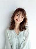 レイヤーカット／イメチェン/外ハネボブ/美髪/ワイドバング/髪型