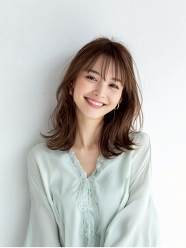 e.m.a プレミアムビューティーサロン 栄駅店(e.m.a PREMIUM BEAUTY SALON) レイヤーカット／イメチェン/外ハネボブ/美髪/ワイドバング/髪型