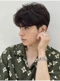 フェザーパーマメンズパーマサイドバックメンズショートカット