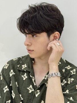 ヒューマン トシマエン 練馬 豊島園(HUMAN) フェザーパーマメンズパーマサイドバックメンズショートカット