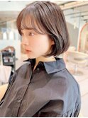 ミニウルフレイヤーカット顔周り前髪韓国ショートボブ/横浜