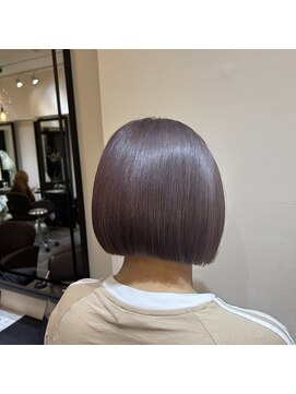 サロンドミルク 溝の口店(salon de MiLK) 透明感パープルシルバーカラー