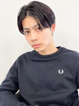 ヘアー アイス カンナ(HAIR ICI Canna) ショートセンターパートツーブロックナチュラルパーマ(清水)