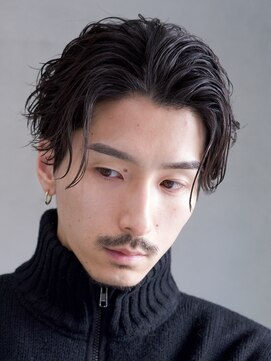 バイフィフス 原宿/表参道(by fifth) 原宿ルーズパーマメンズパーマセンターパート30代ニュアンス