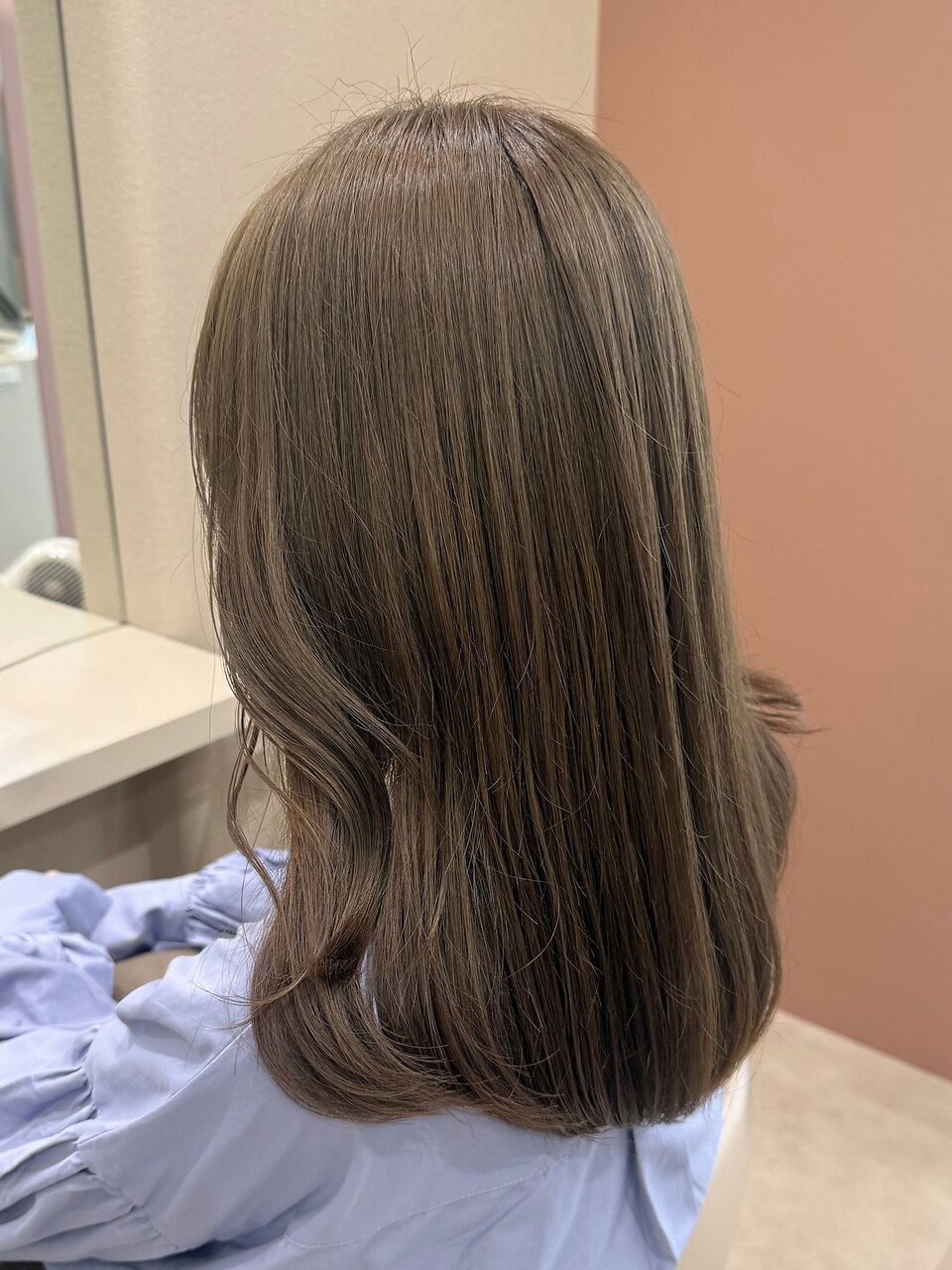 艶髪ピンクベージュ/表参道/原宿/女性美容師