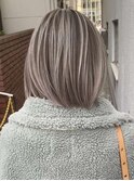 ハイライトバレイヤージュショートボブ20代30代40代