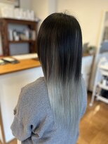 ヘアーコンセプト(HAIR CONCEPT)&nbsp;シルバー×ブラック　デザインカラー