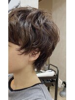 クーロン(Qoolon) short wolf × perm × 3D color