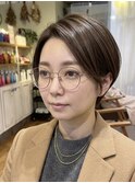 菊川/掛川/ショートヘア/ショートカット/ショートボブ/白髪染め