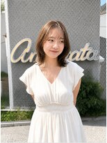 アンラタ(anrata)&nbsp;レイヤーカット×まろみ透明ベージュ