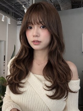トリッカ シブヤ(TRICCA SHIBUYA) レイヤーカット/ウェーブ巻き/顔まわり/ベージュ