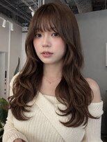 トリッカ シブヤ(TRICCA SHIBUYA) レイヤーカット/ウェーブ巻き/顔まわり/ベージュ