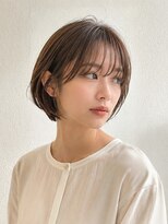 レス 仙台(Less)&nbsp;顔まわりレイヤーボブ × シースルーバング