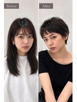 ワゴンバイアフロート(Wagon by afloat)&nbsp;【池袋】20代30代小顔ハンサムショート前髪あり大人ショート