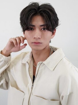 メンズサロン ガウディ 三宮店(men's salon Gaudi) メンズカット×カルマパーマ×センターパート