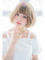 ミエル ヘア 新宿(miel hair)&nbsp;〈mielhair新宿〉ハイトーン　小顔ボブ