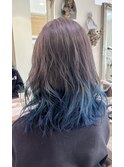 ダブルブリーチ　グレープラスブルーグラデーション