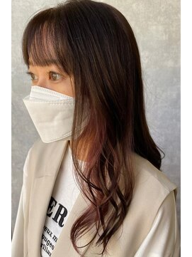 ダリー 新さっぽろ店(Dali) ピンクイヤリングカラー☆／ブラウン[20代30代40代]