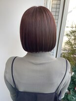 モリオ フロム ロンドン 大宮2号店(morio from London)&nbsp;【高椋】ピンクブラウン×ボブ　大宮